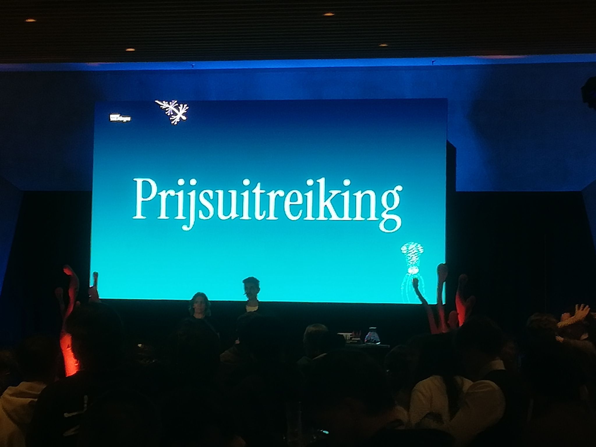 Tevreden na de presentatie